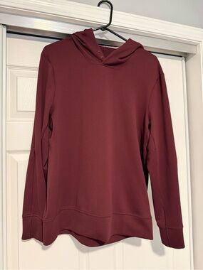 lululemon | Shift Stitch Classic-Fit Waffle Knit Hoodie Size L Cassis/Red Merlot